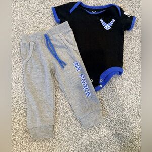 Tiny Trooper Air Force 2 piece baby Outfit, 6-9M